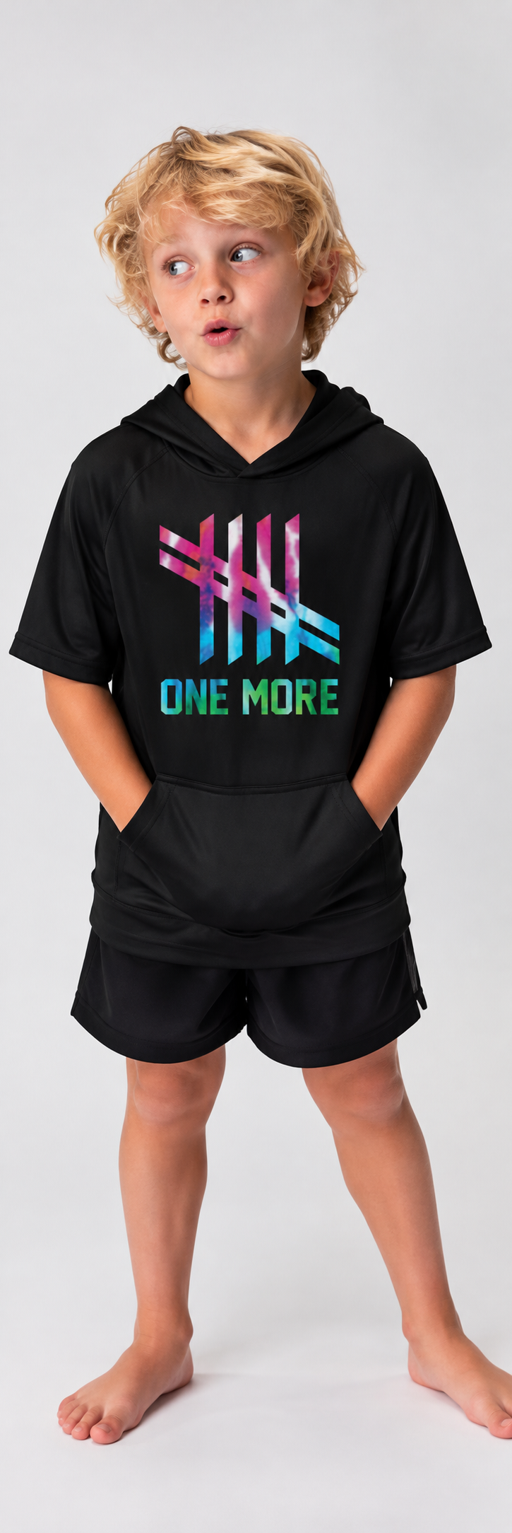 One More Logo Hoodie - Black/Multicolor