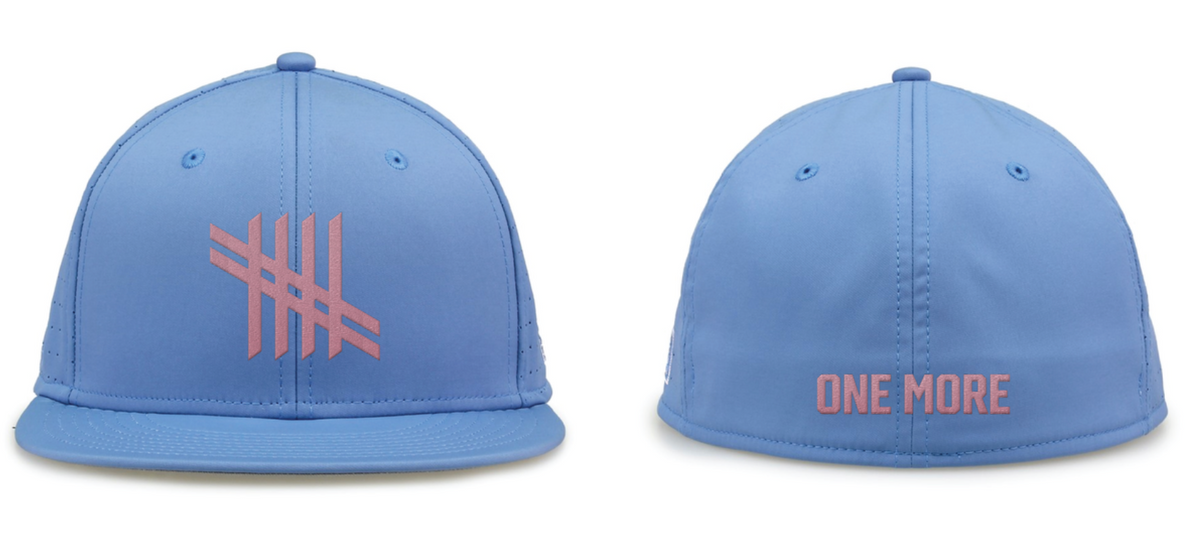 One More Logo - Light Blue/Pink