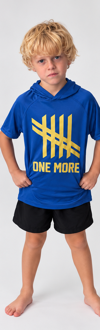 One More Logo Hoodie - Royal Blue/Gold