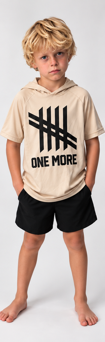 One More Logo Hoodie - Tan